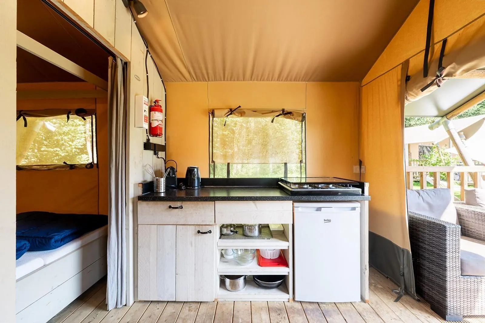Glamping At Elba Hotel Lacona Luxury tent
